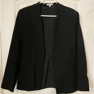 NWOT Halston open front blazer womens US 8 colour black.